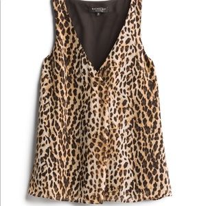 RACHEL RACHEL ROY| LEOPARD SLEEVELESS BLOUSE